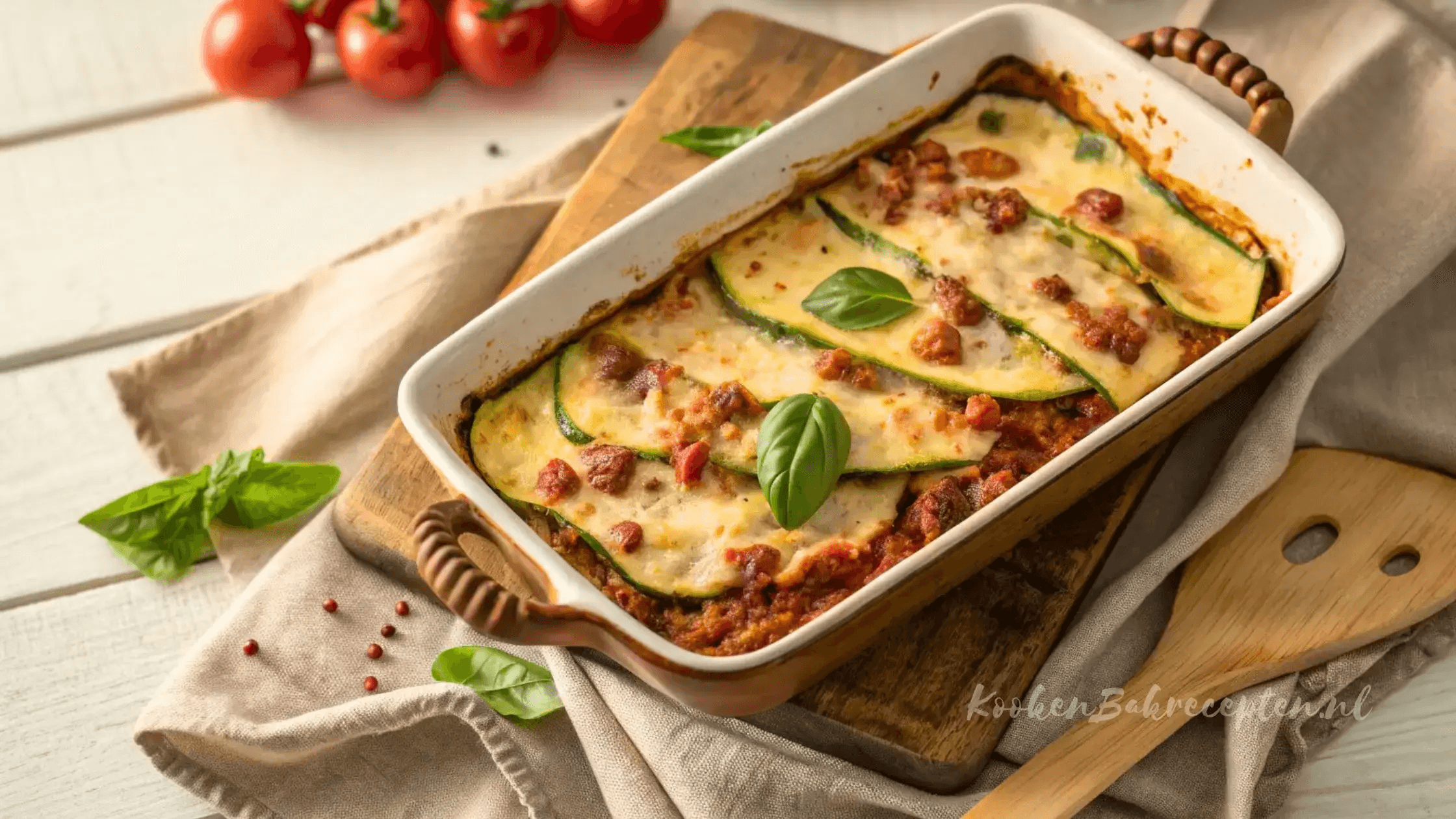 Keto lasagne met courgette en gehakt