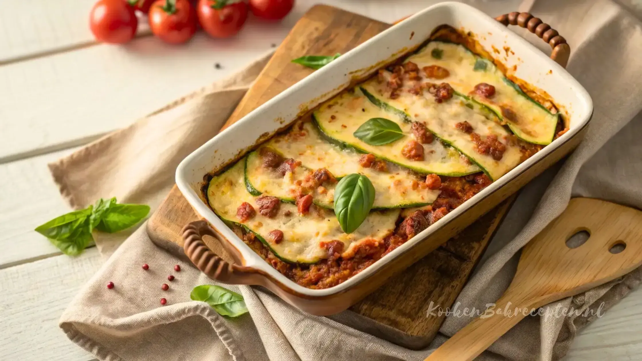 Recept voor keto lasagne met courgette en gehakt