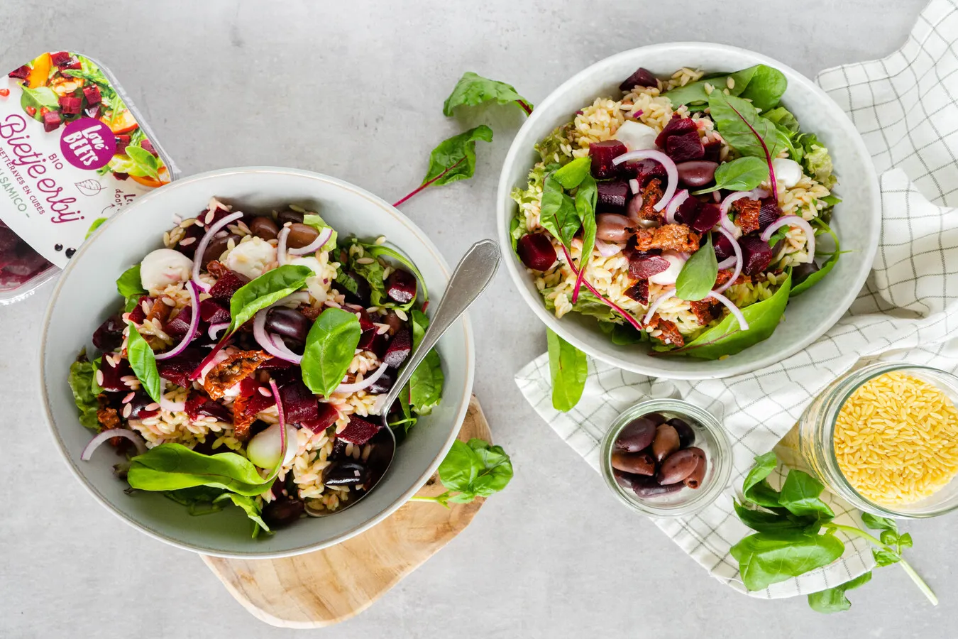Recept voor orzo salade met balsamicobietjes