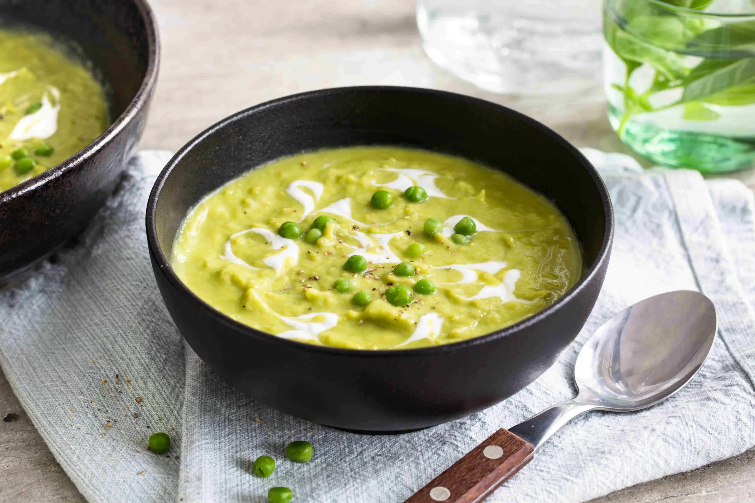 Recept voor romige tuinerwten maaltijdsoep