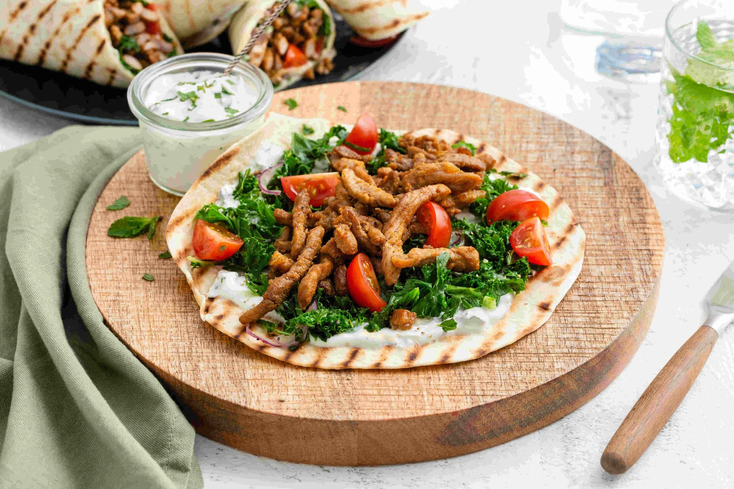 Recept voor shoarma boerenkool wrap