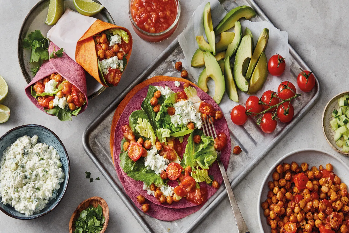 Recept voor vegetarische wraps met groenten