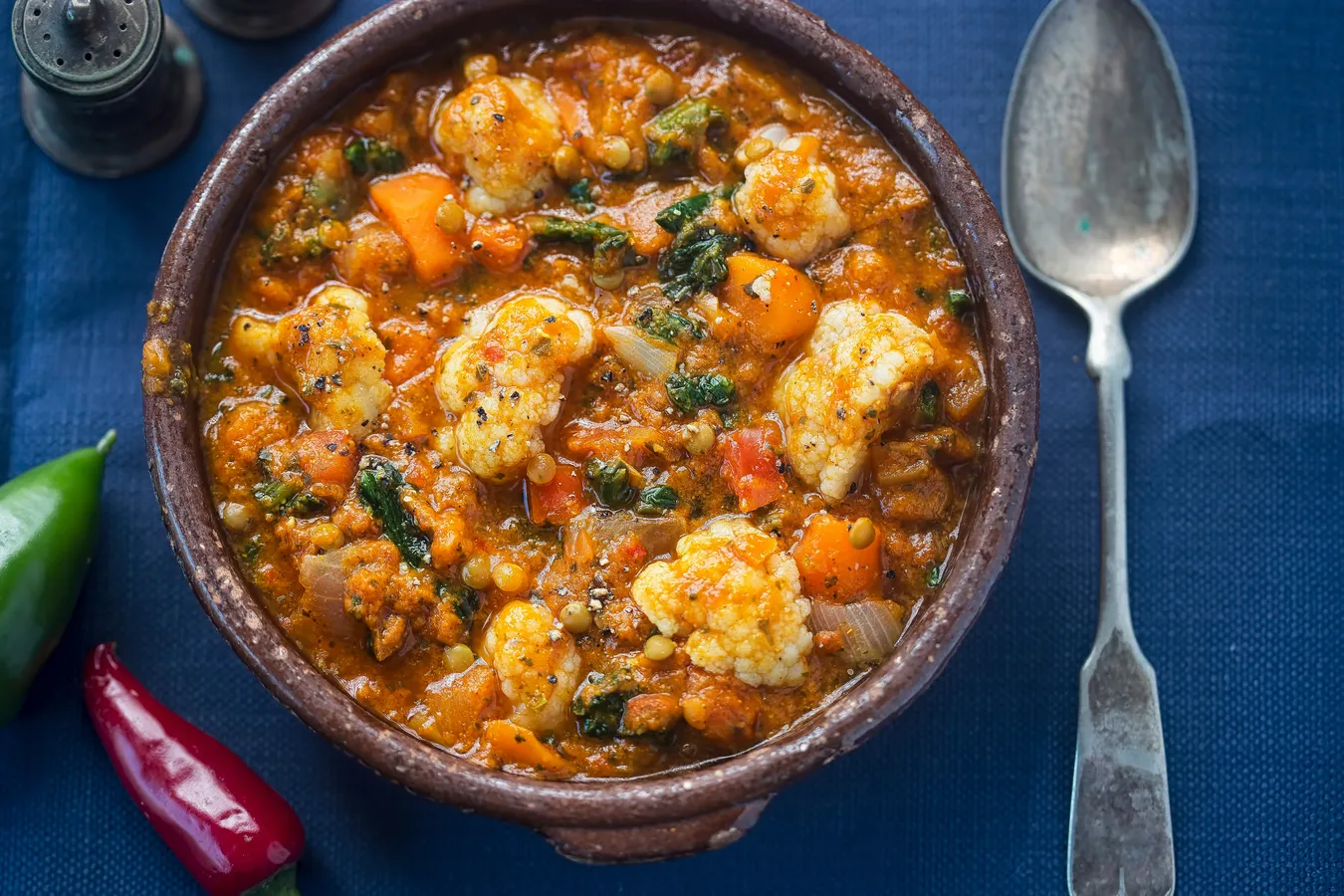 Recept voor zoete dahl met abrikozen en bloemkool